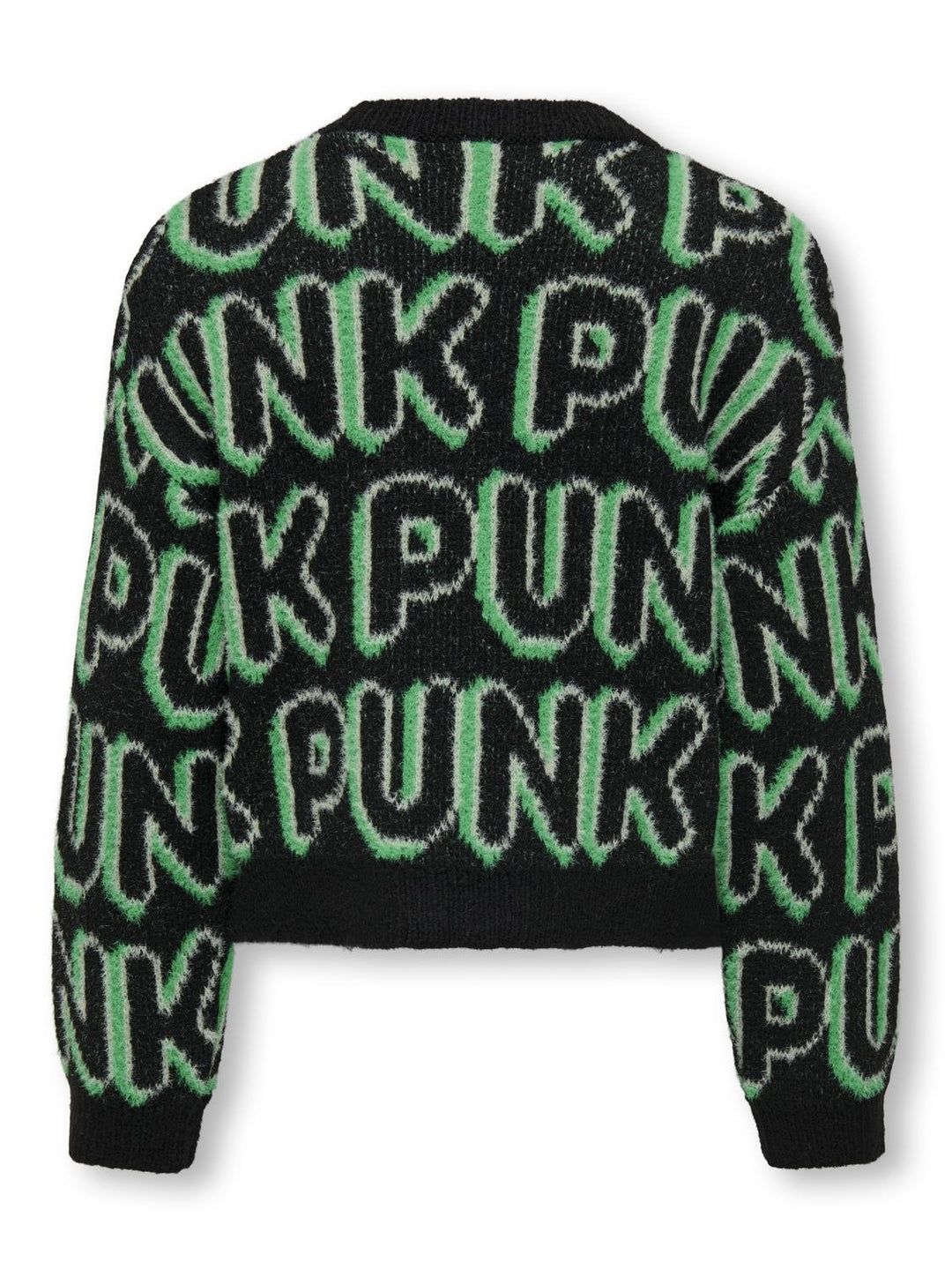 Kids trui PUNK Black Green Bee/Laurel Green Regular Fit