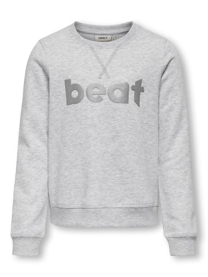Kids trui SANNE Light Grey Melange Beat Regular Fit