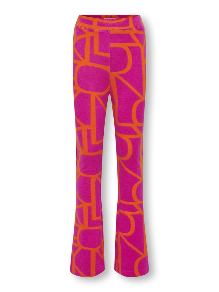 Kids broek PAIGE Fuchsia Purple LOGO Flared Fit