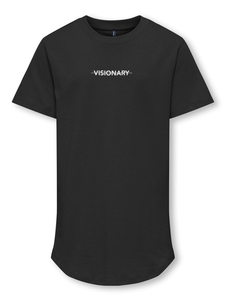 T - shirt NICK Black VISIONARY Slim Fit