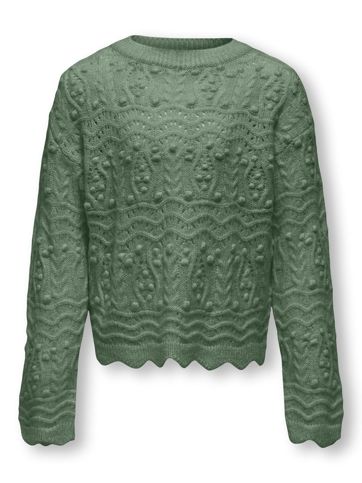 Kids trui GENOVA Hedge Green Volume Fit