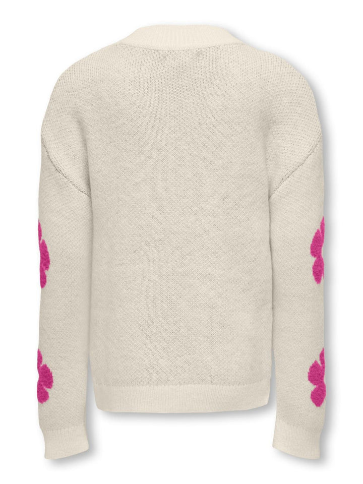 Kids trui NAJA Birch Rasberry Rose Flowers Regular Fit