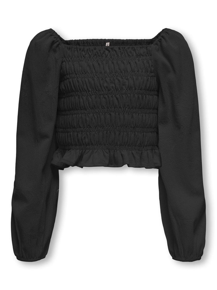 Kinder Langarmshirt HELENE Schwarz Regular Fit