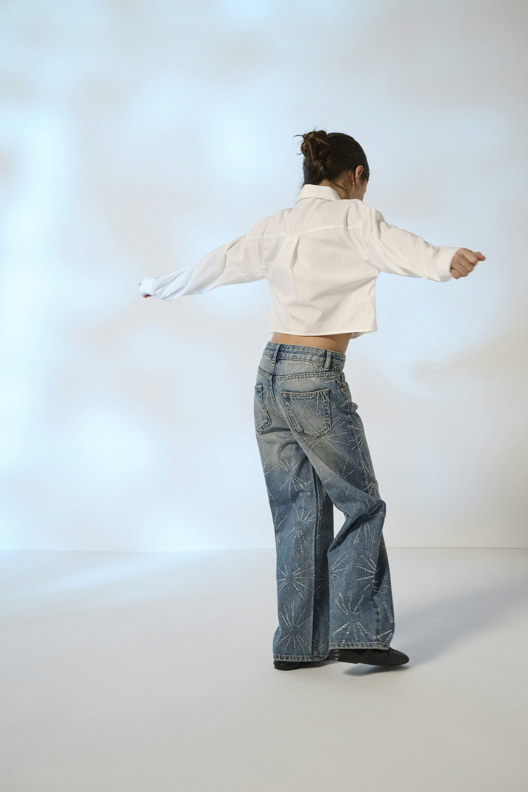 Kinderjeans HOPE Medium Blue Denim Weite Bein Passform