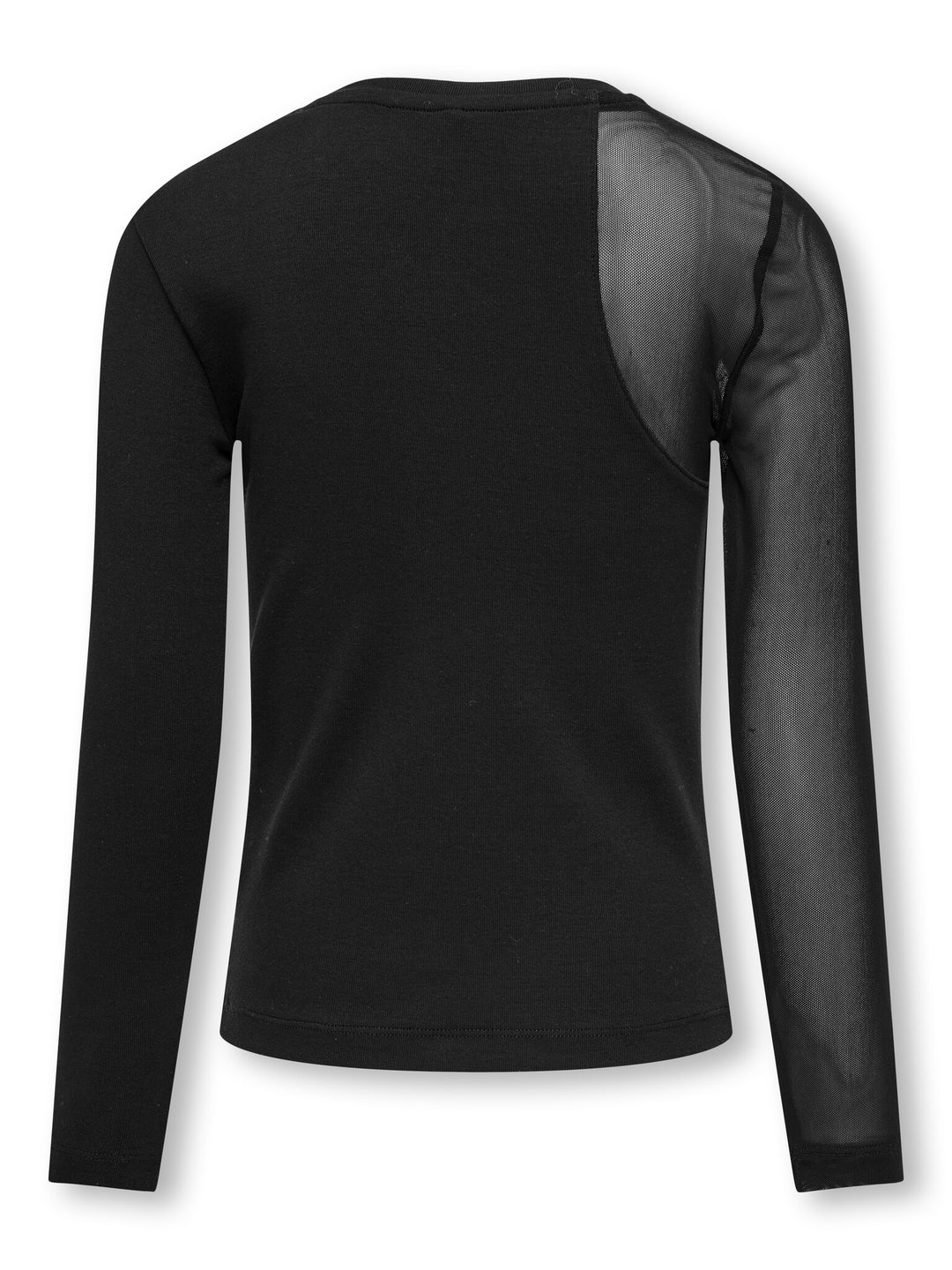 Kids longsleeve COLETTE Black Plain Mesh Regular Fit