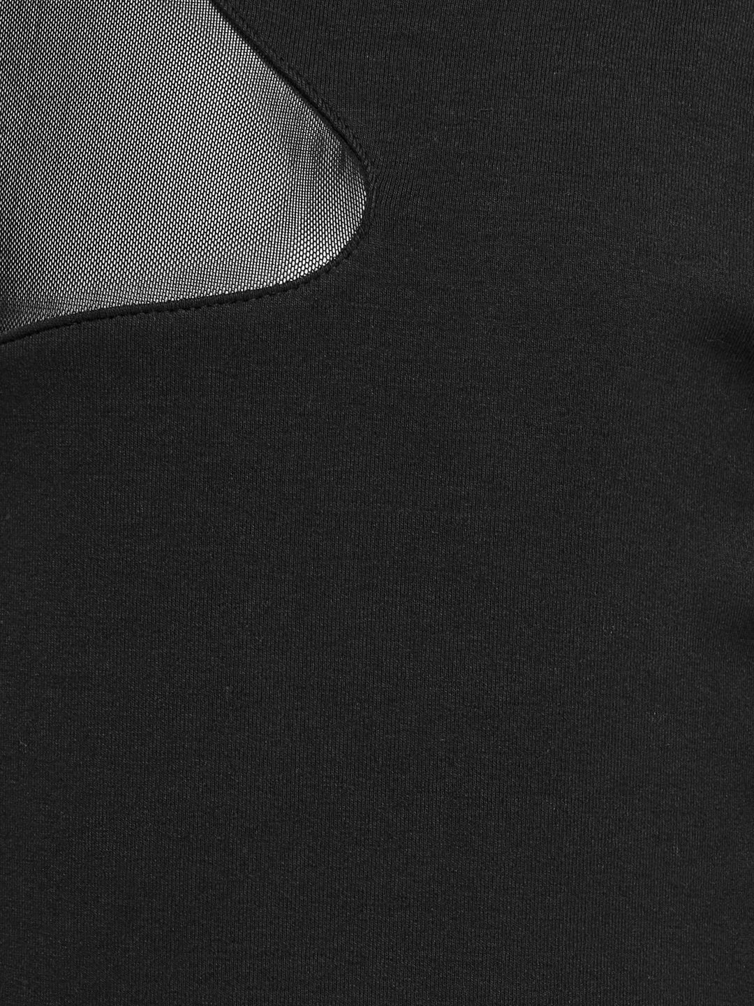 Kids longsleeve COLETTE Black Plain Mesh Regular Fit