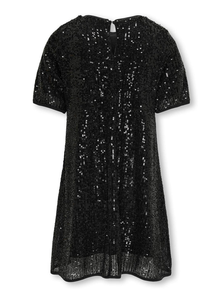Kids jurk FRANSA Black DTM Sequins Loose Fit