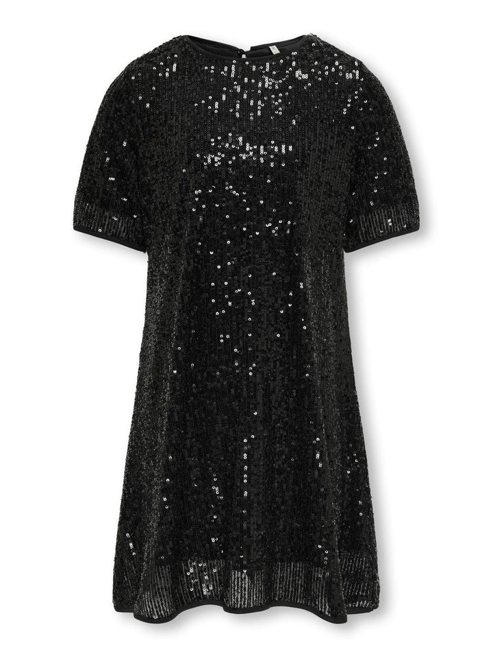 Kids jurk FRANSA Black DTM Sequins Loose Fit