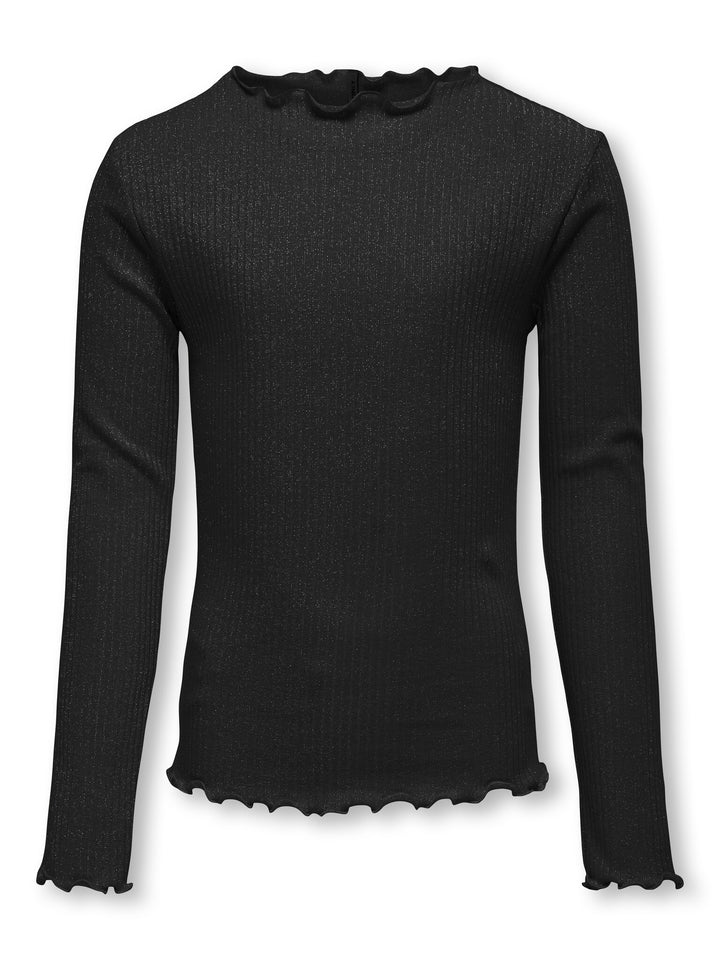 Kids longsleeve IDOL Black Silver Glitter Regular Fit