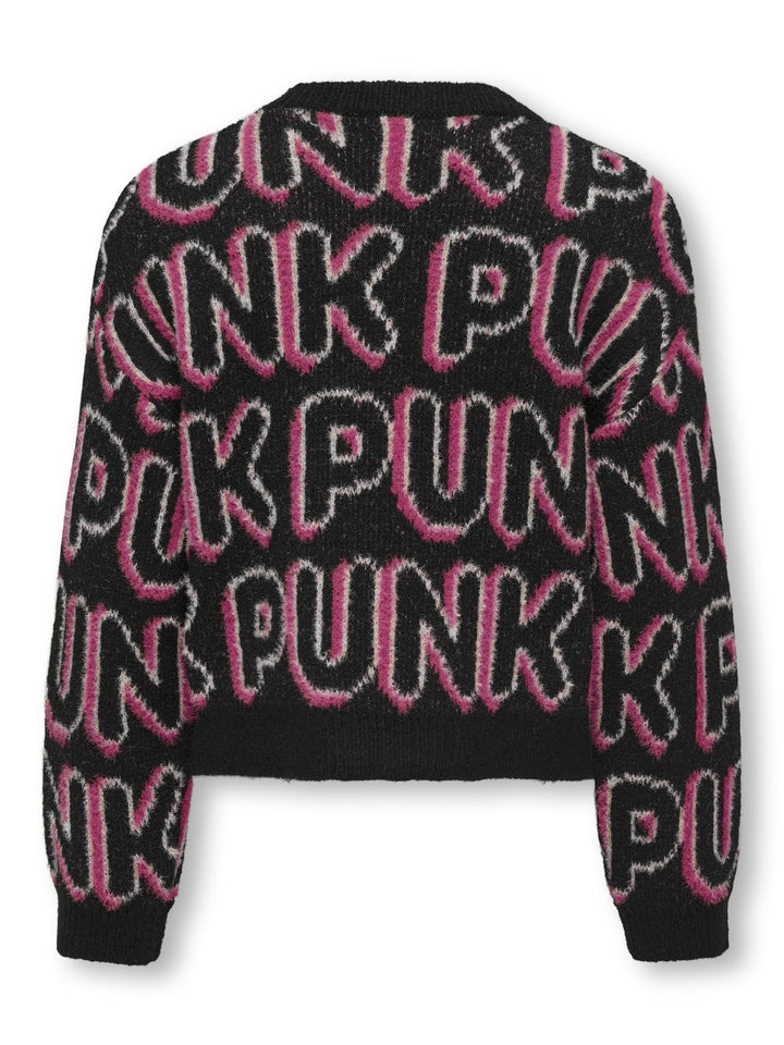 Kids trui PUNK Black Confetti/Granita Regular Fit