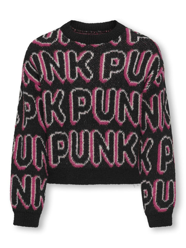Kids trui PUNK Black Confetti/Granita Regular Fit