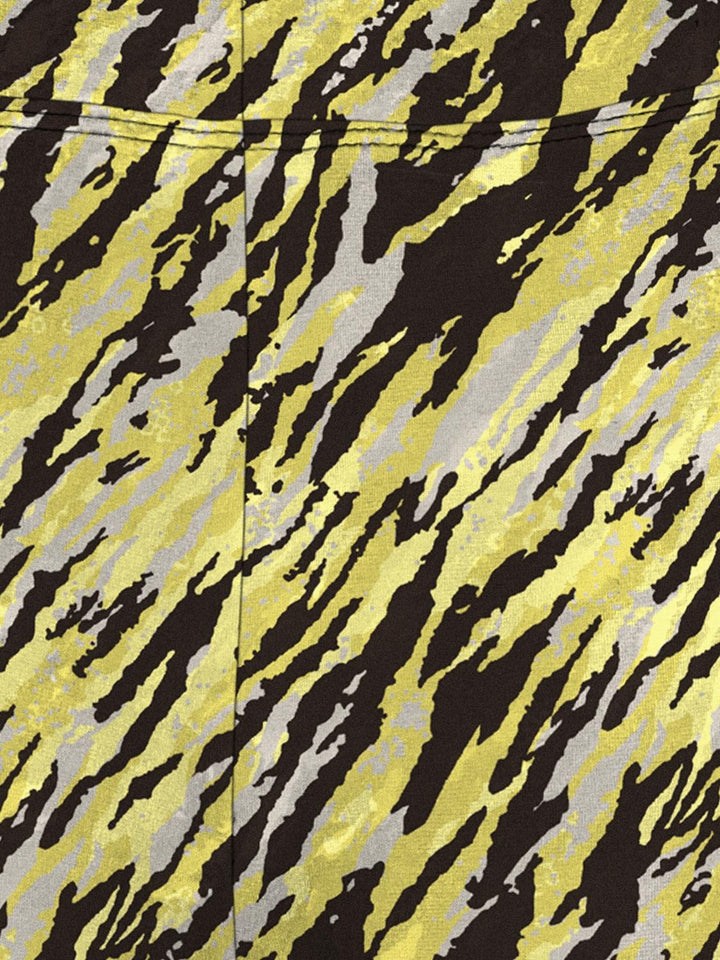 Kids broek PAIGE Celery Green Diagonal Zebra Flared Fit