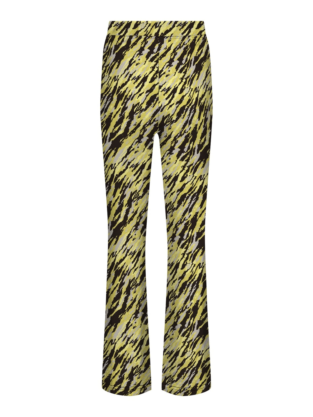 Kids broek PAIGE Celery Green Diagonal Zebra Flared Fit