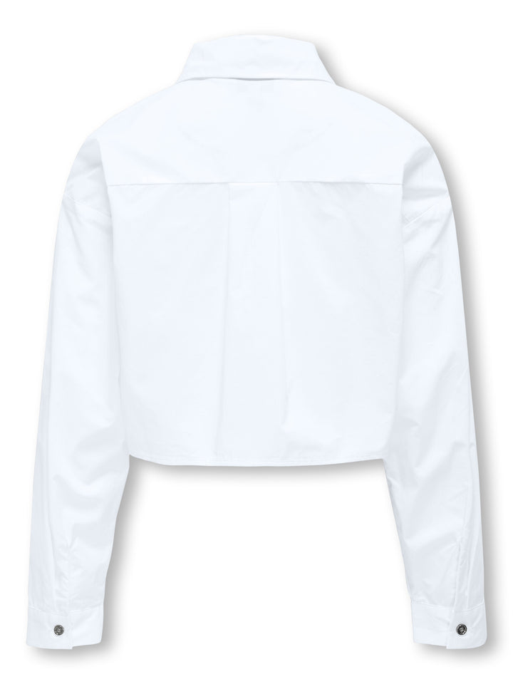 Kids blouse HILDA Bright White Rhinestones Regular Fit