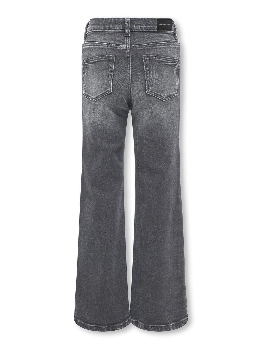 Kinderjeans JUICY WIDE HEART Gewaschenes Schwarz HERZ EMB Gerader Schnitt