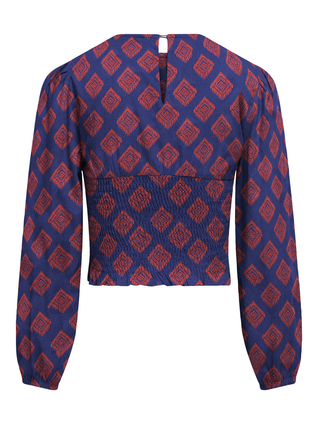 Kinder Langarmshirt SALLI Mazarine Blau Dubarry Quadrate Enganliegend