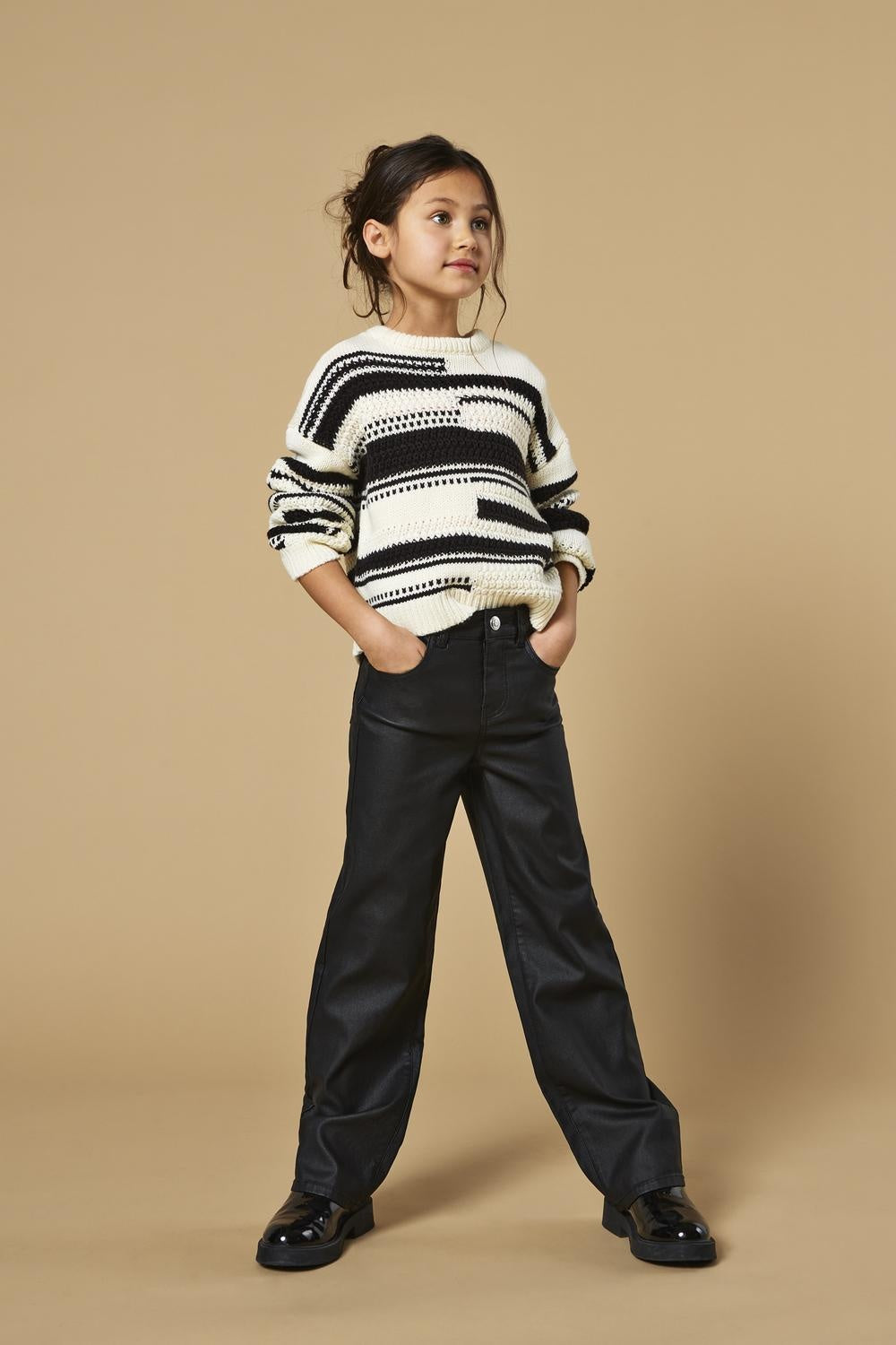 Kids broek JUICY - NYA Black Wide Leg Fit