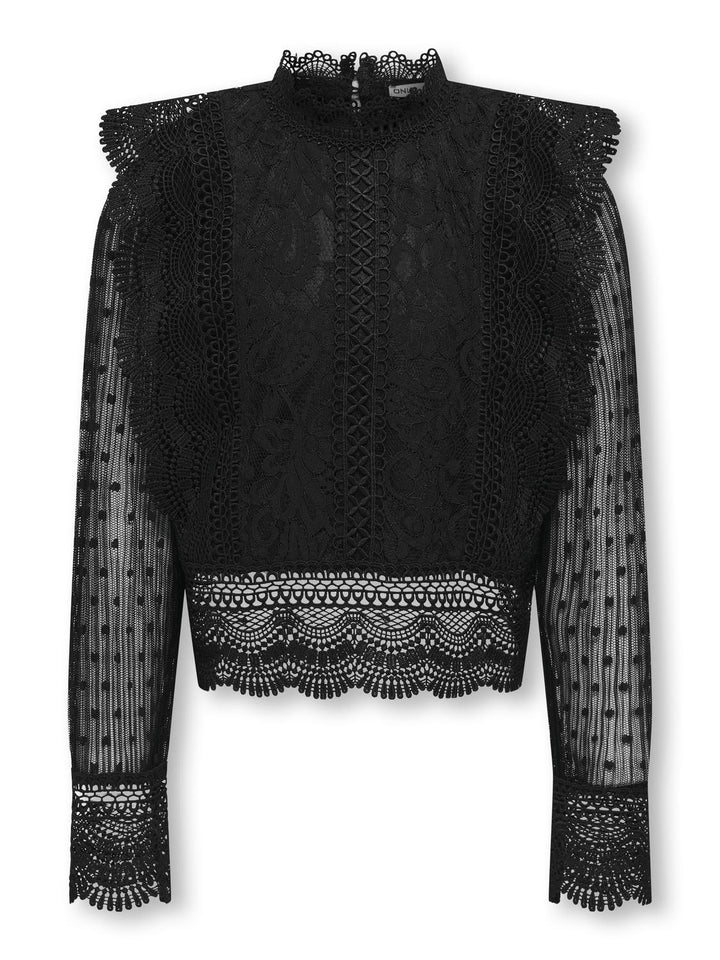 Kinder Langarmshirt ELIANA Schwarz Regular Fit