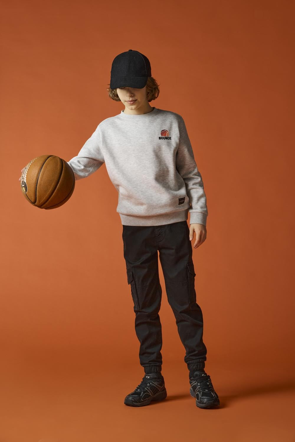 Broek MAXWELL Black Cargo Fit