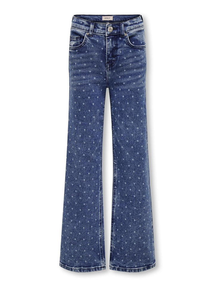 Kinderjeans JUICY Medium Blue Denim DOT Wide Leg Fit