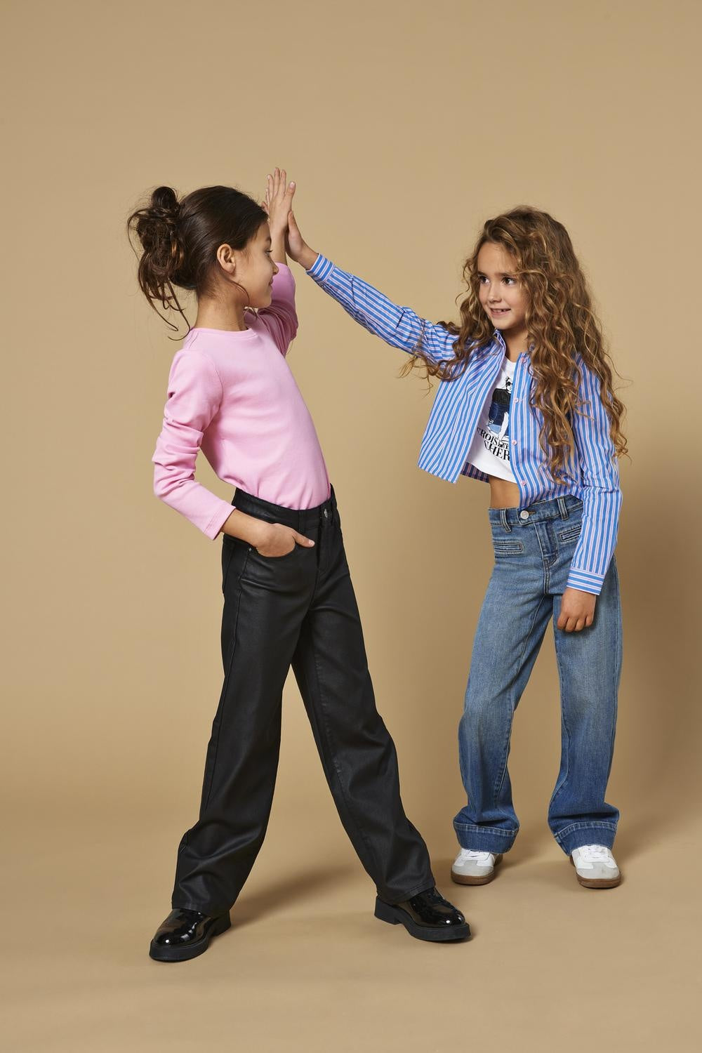 Kids spijkerbroek JUICY Medium Blue Denim Wide Leg Fit