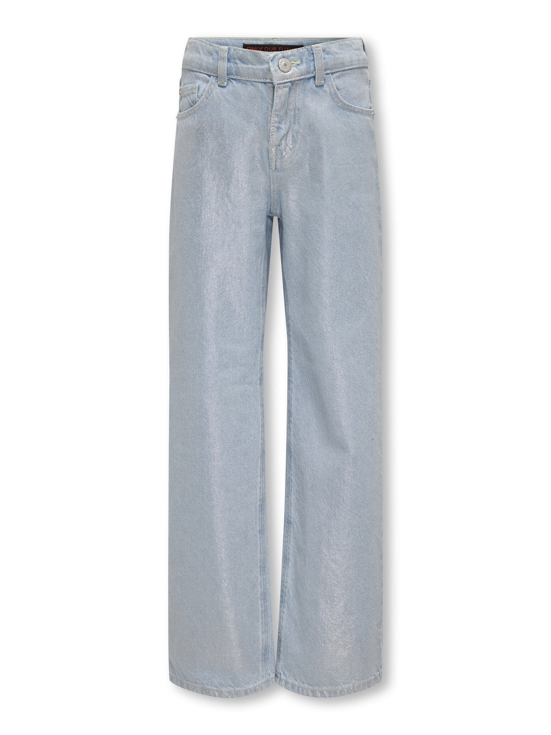 Kids spijkerbroek CANAL Light Blue Denim COATED SILVER Wide Leg Fit