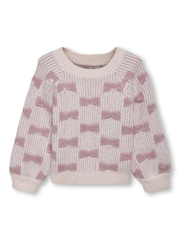 Mini trui CLARA Primrose Pink Foxgloe. Regular Fit