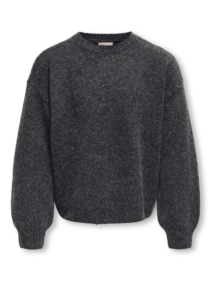 Kids trui SHELDO Dark Grey Melange Regular Fit