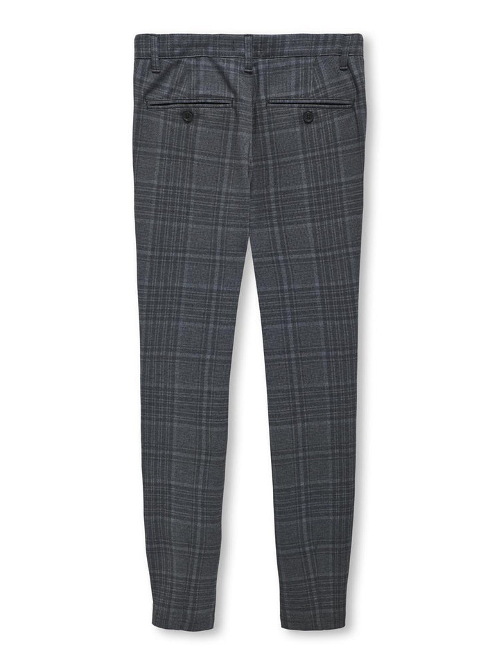 Hose MARK Dress Blues Check Tapered Fit