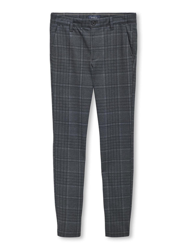 Hose MARK Dress Blues Check Tapered Fit