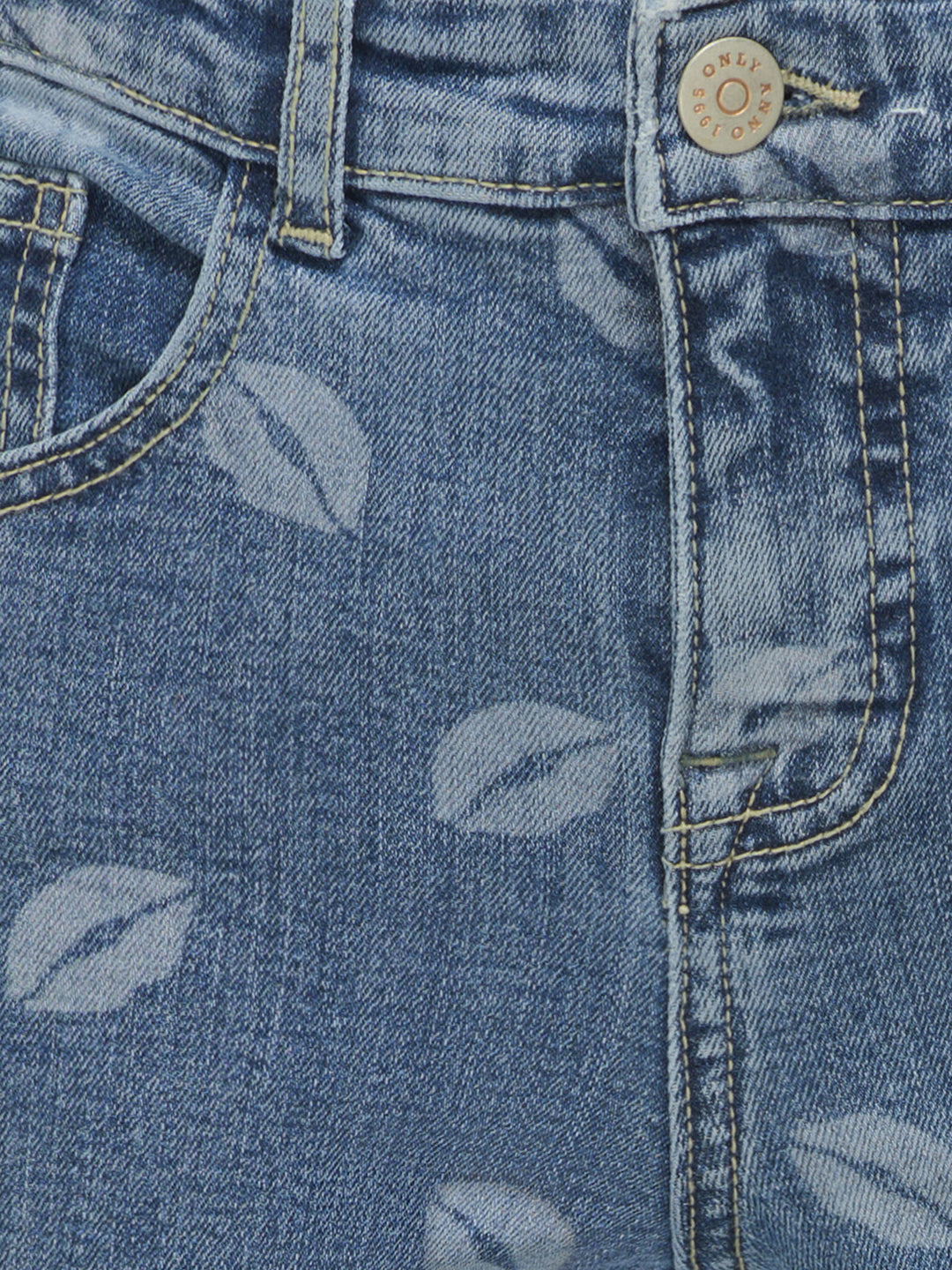 Kinderjeans JUICY Medium Blue Denim LIPS Weit geschnittene Passform