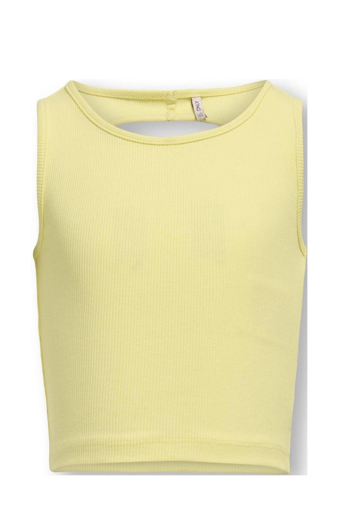 Top NESSA Yellow Pear Back Cut Out Tight Fit