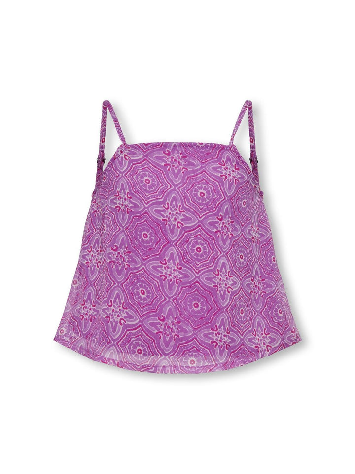 Top LOLA White ETHNIC BOHEMIAN Regular Fit