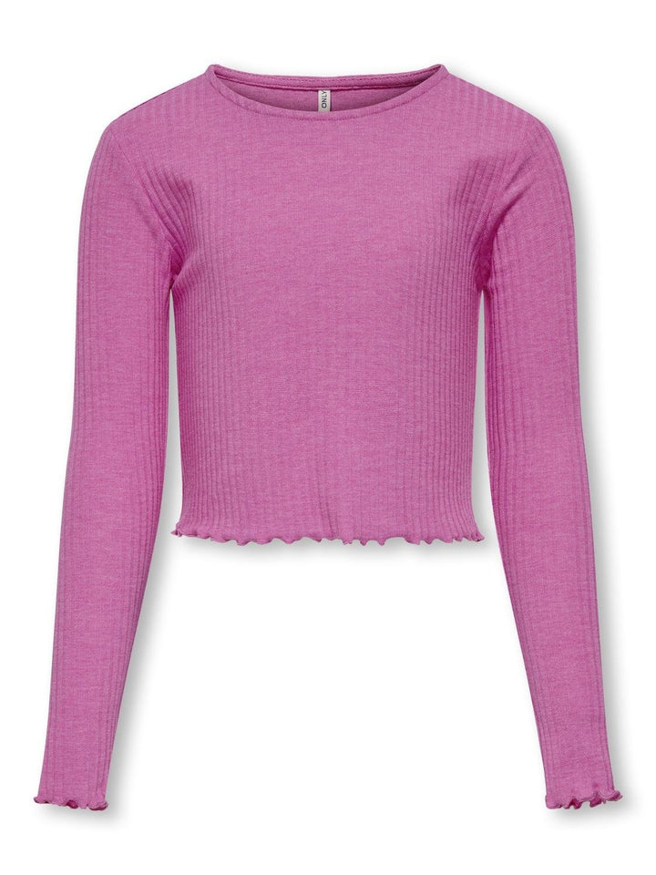 Kids longsleeve NELLA Super Pink Stretch Fit