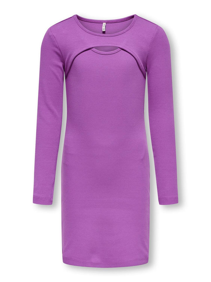 Kinderkleid NESSA Cattleya Orchid Cut Out Front Enganliegende Passform