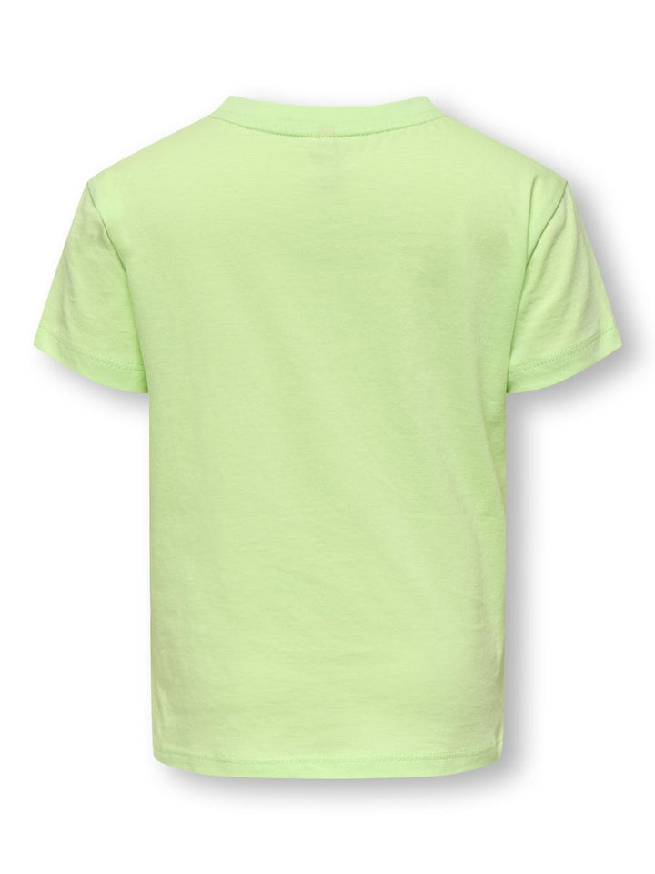 Mini T - shirt POLLI Birds Egg Green Bouquet Oversize Fit