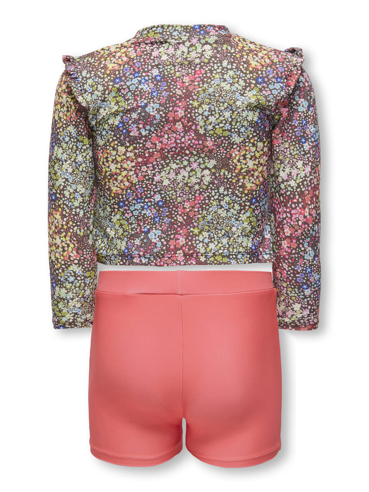 Mini bikini LIA Chocolate Martini Summer Bloom/Solid Dubarry