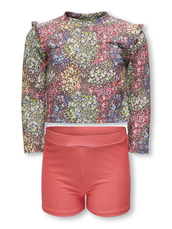 Mini bikini LIA Chocolate Martini Summer Bloom/Solid Dubarry