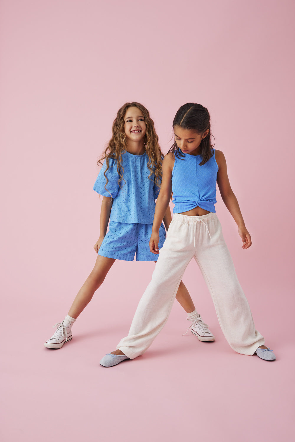 Kinderoberteil SANDY Azurblau Regular Fit