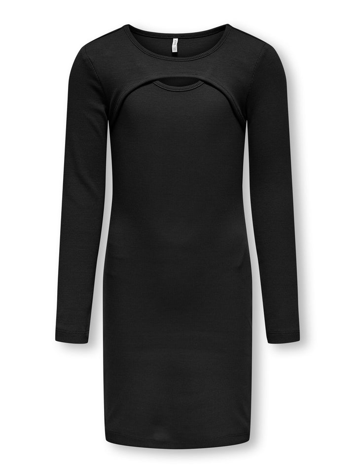 Kinderkleid NESSA Schwarz Enganliegend