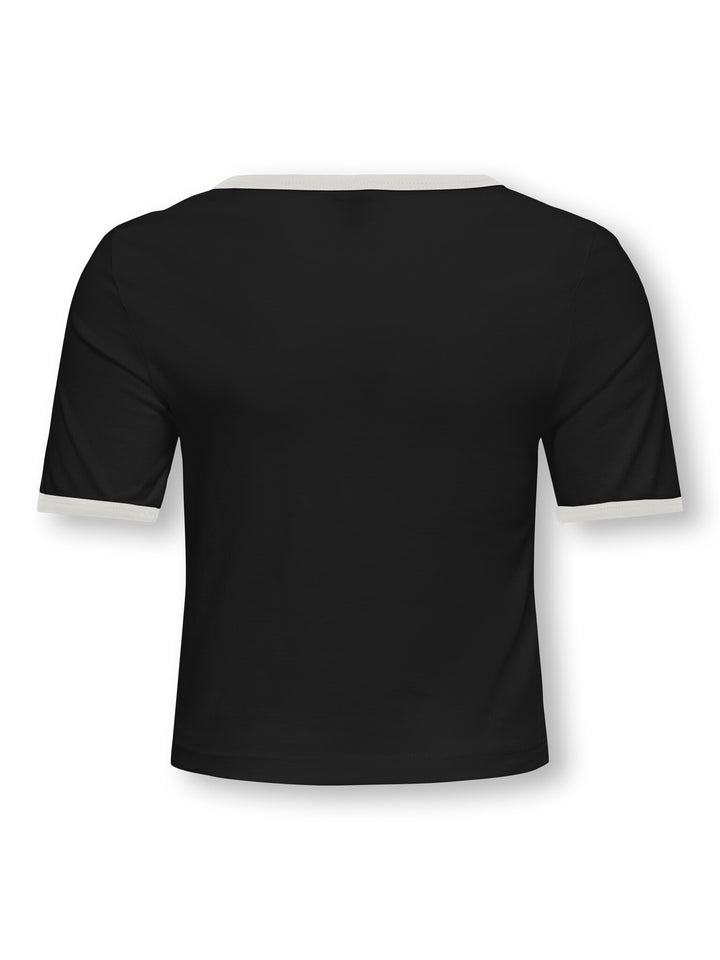 Kinder T-Shirt NINA Black Cloud Dancer+Print Soho Regular Fit