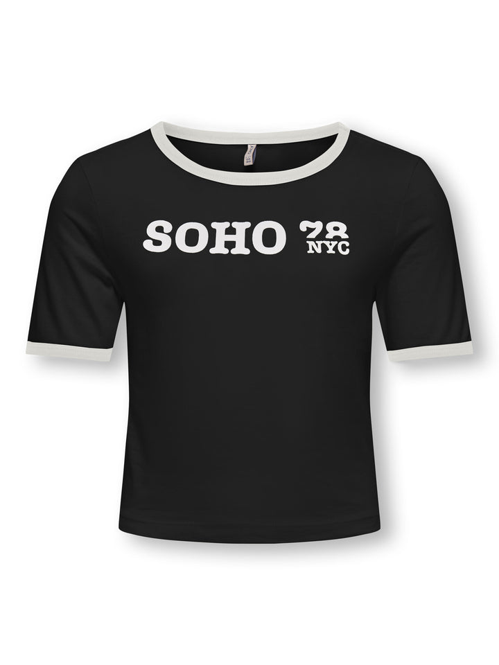 Kids T - shirt NINA Black Cloud Dancer+Print Soho Regular Fit