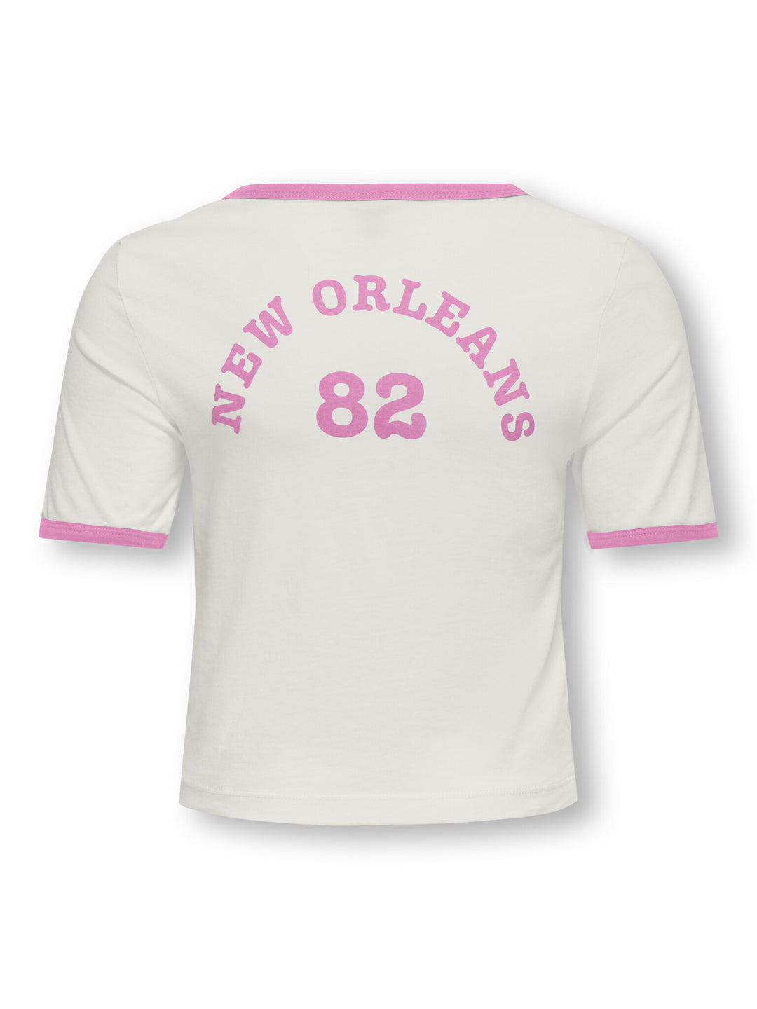 Kinder T-Shirt NINA Cloud Dancer Fuchsia Pink+Print New Orleans Regular Fit
