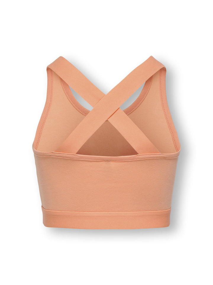 Kinderoberteil MAI RACER GLITTER Lachs Lachs Metallic Enganliegend