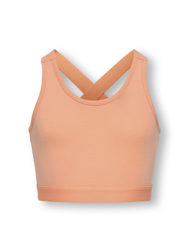 Kinderoberteil MAI RACER GLITTER Lachs Lachs Metallic Enganliegend