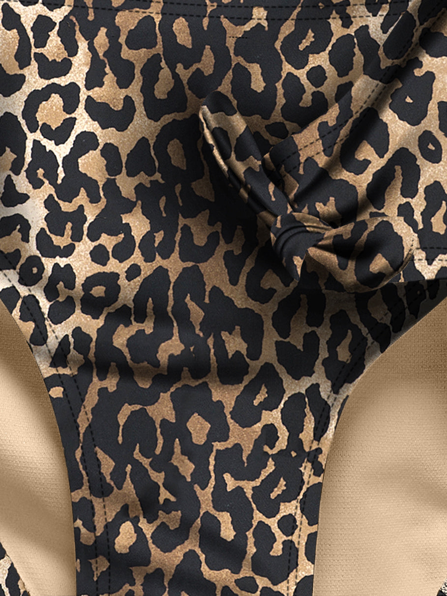 Kids bikini BEACH KNOT Humus Cool Leo