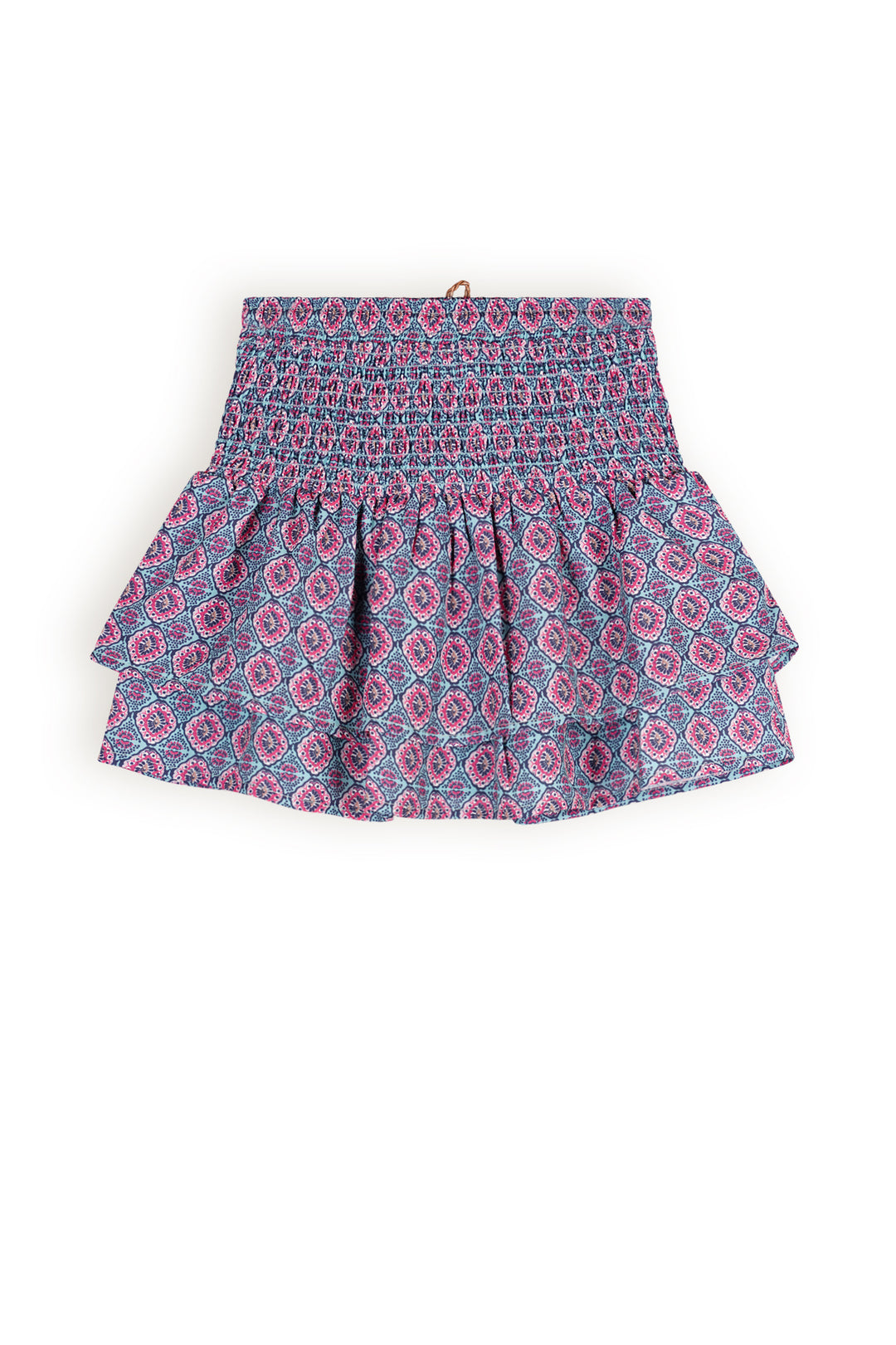 Kids rok Nami smocked layered Pottery Blue