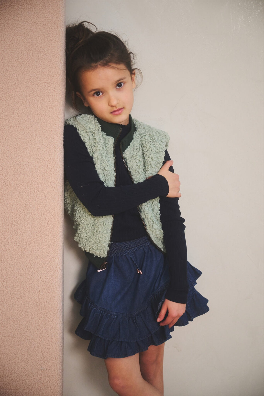 Kids longsleeve Koss rib jersey Navy Blazer