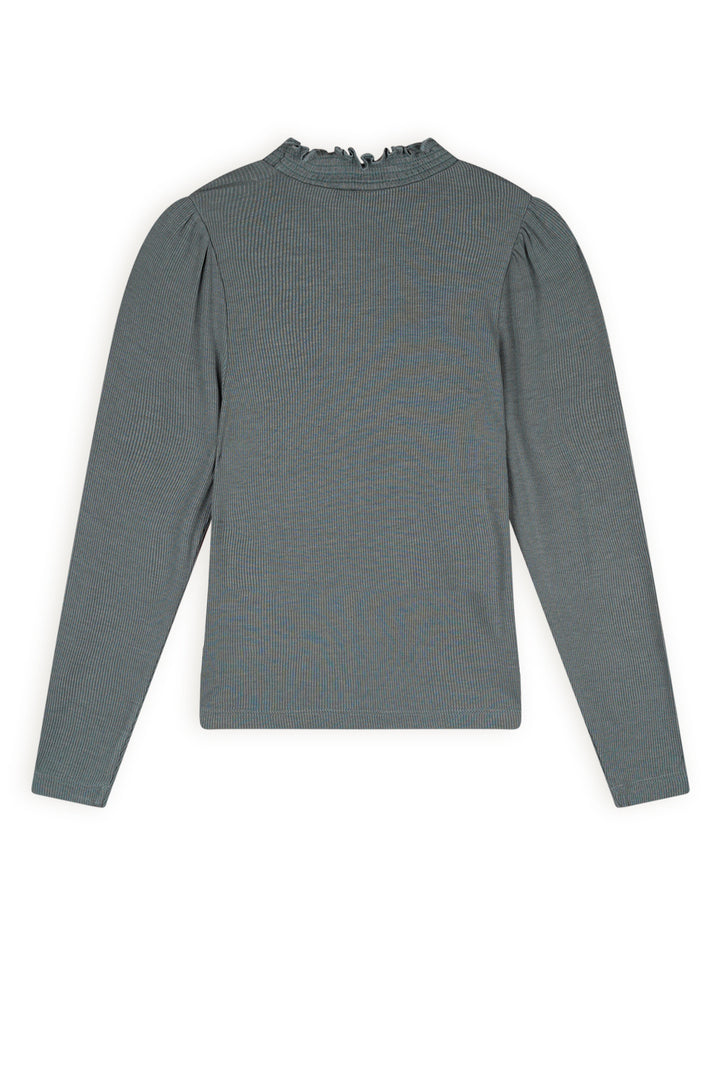 Kids longsleeve Koss rib jersey Bushy Grey