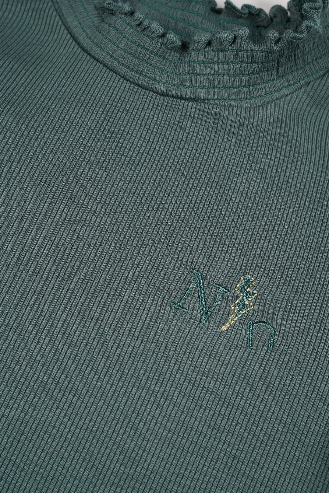 Kids longsleeve Koss rib jersey Bushy Grey